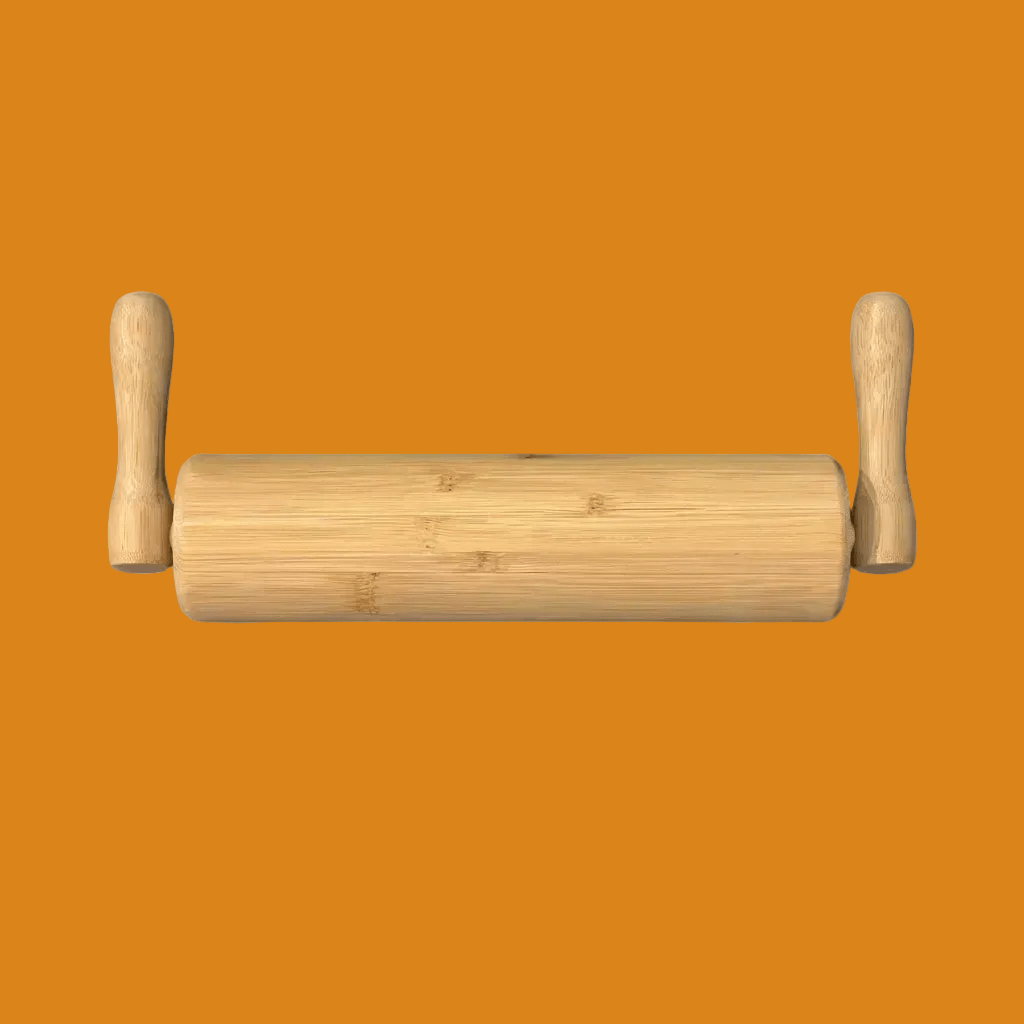 Bamboo Rolling Pin with Handles
