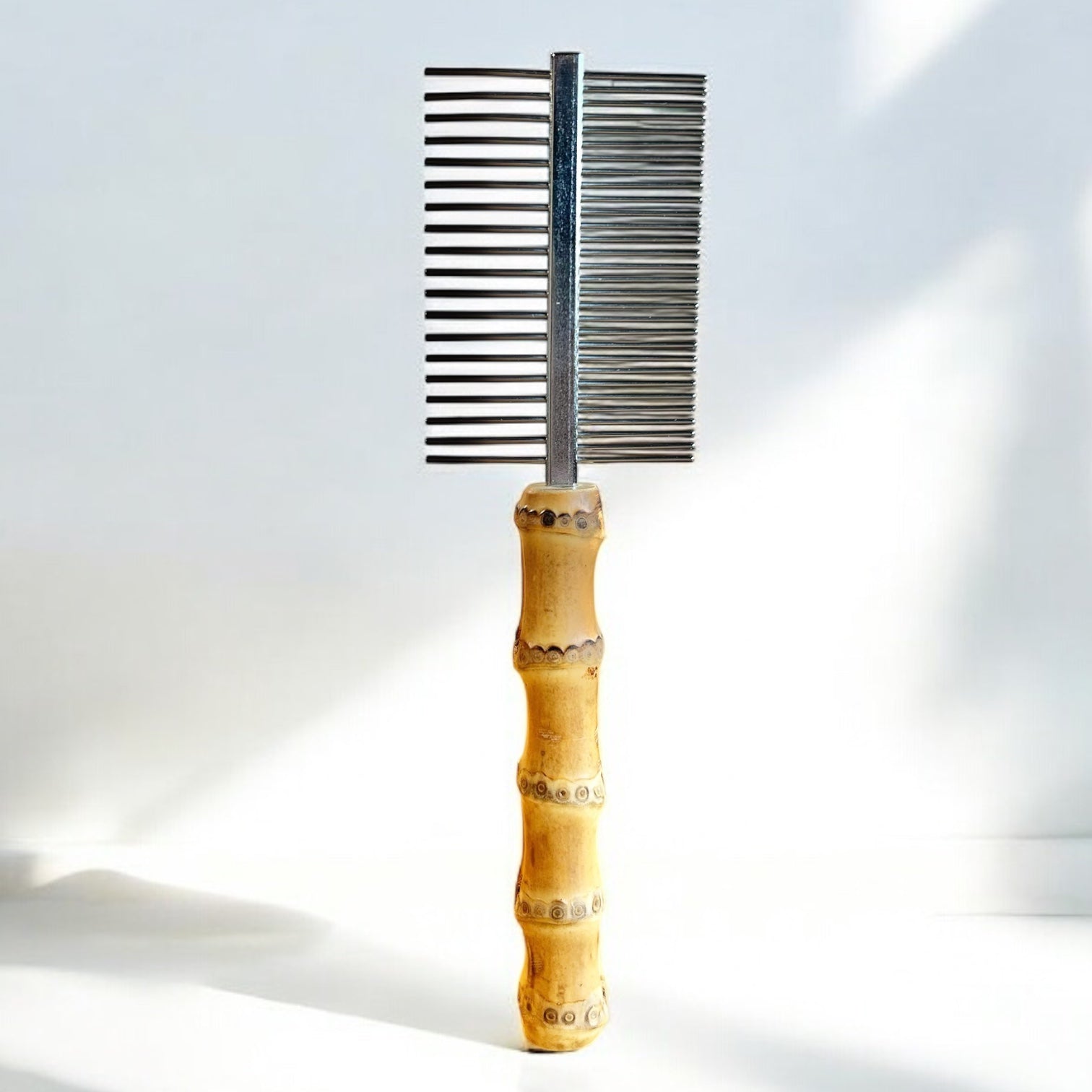 Bamboo Root Pet Flea & Tick Comb