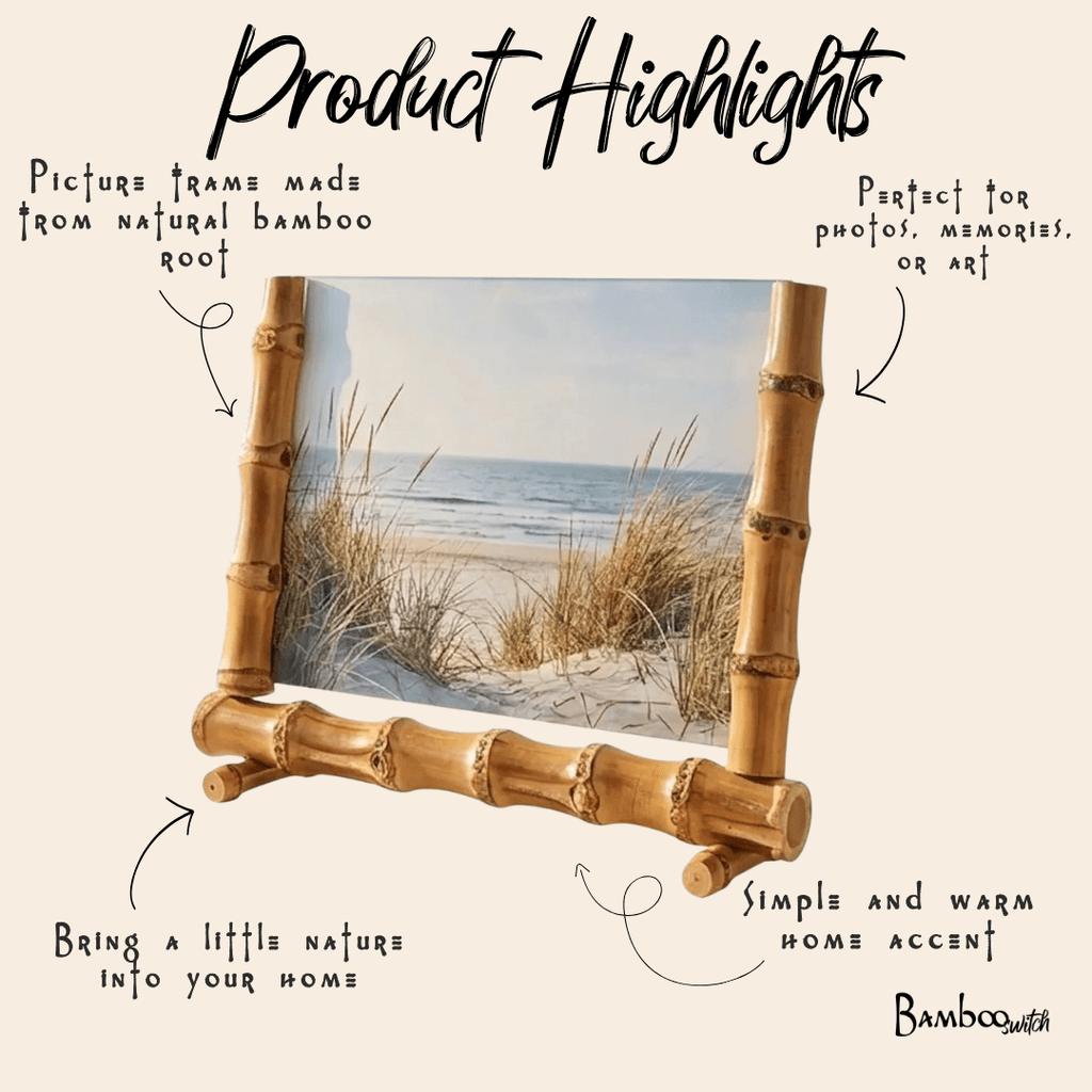 Bamboo Root Picture Frame | 5x7