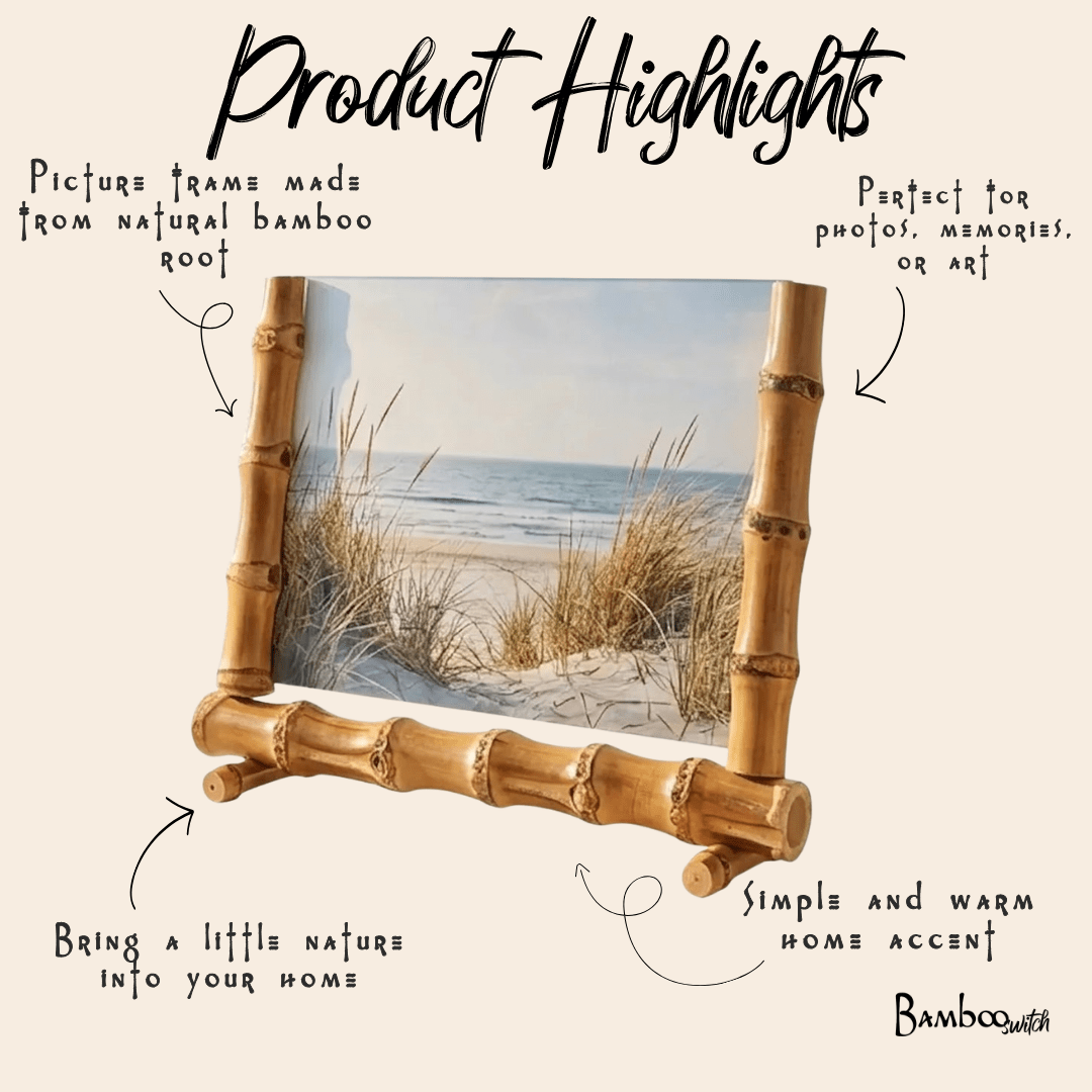 Bamboo Root Picture Frame | 5x7