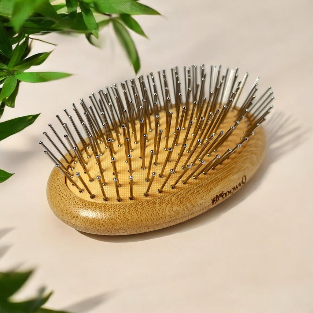Bamboo Round Hair Brush | Wired Bristles