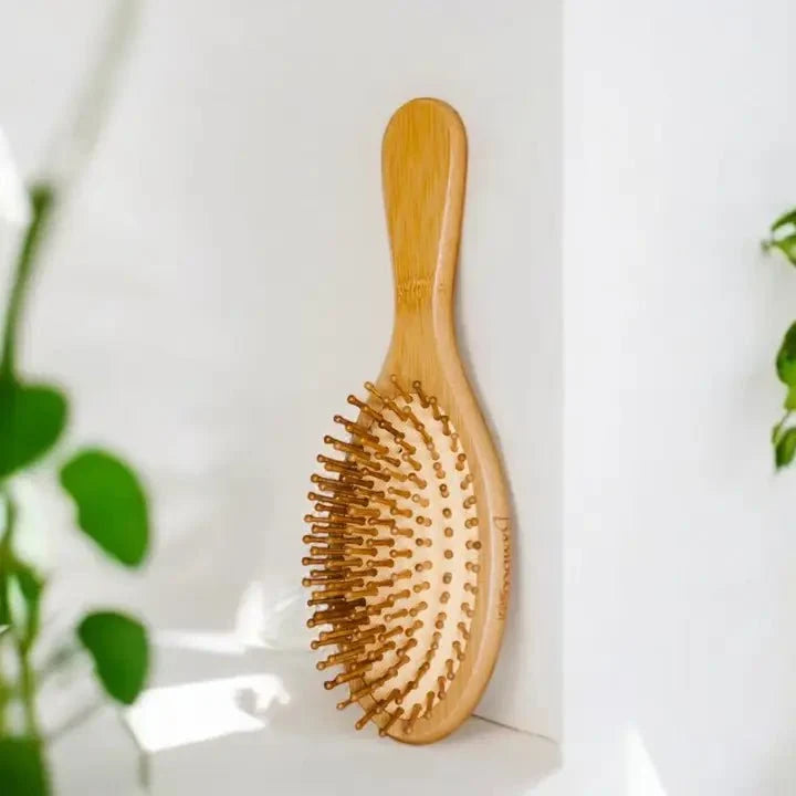 Bamboo Rounded Hair Brush | Classic Handle