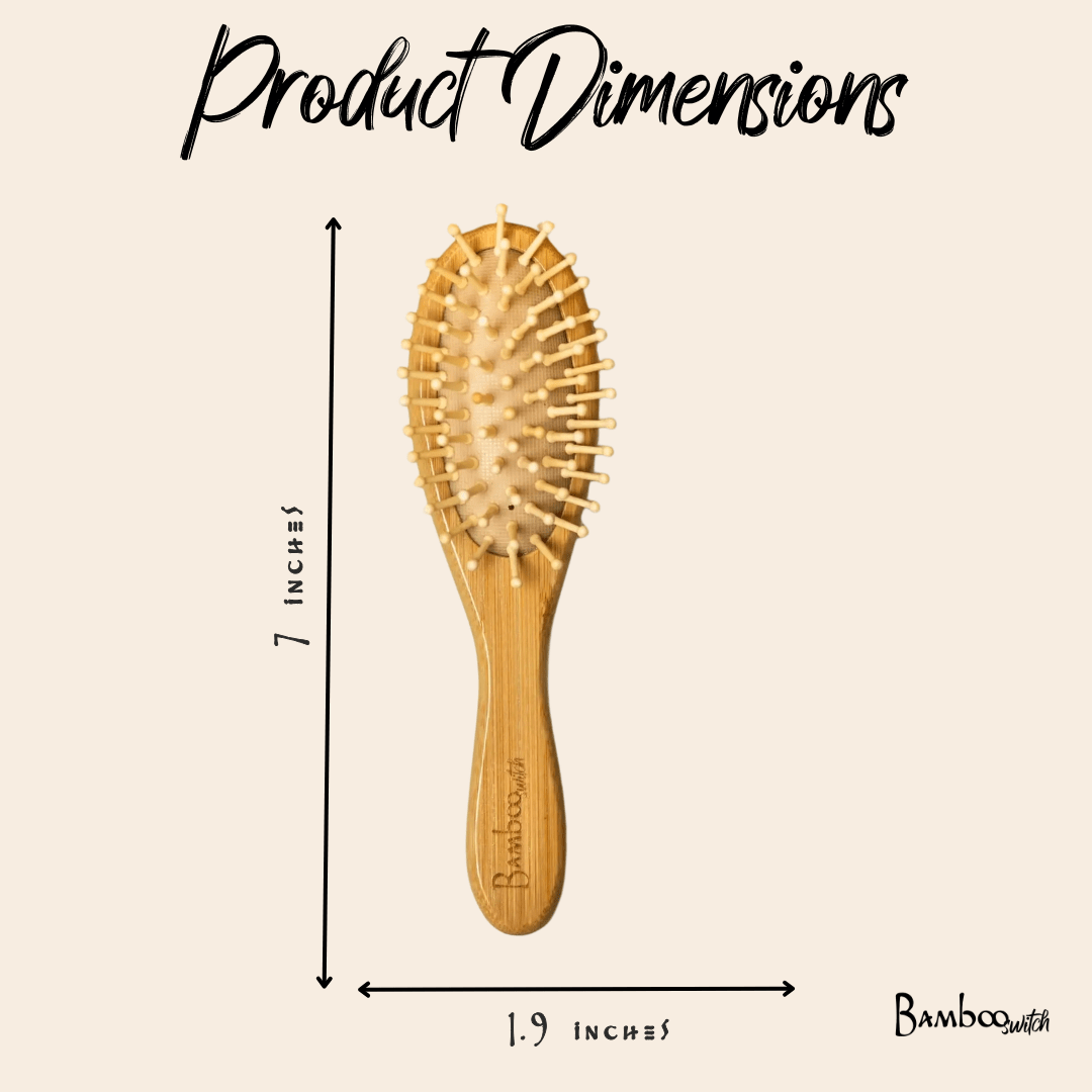 Bamboo Rounded Hair Brush | For Kids