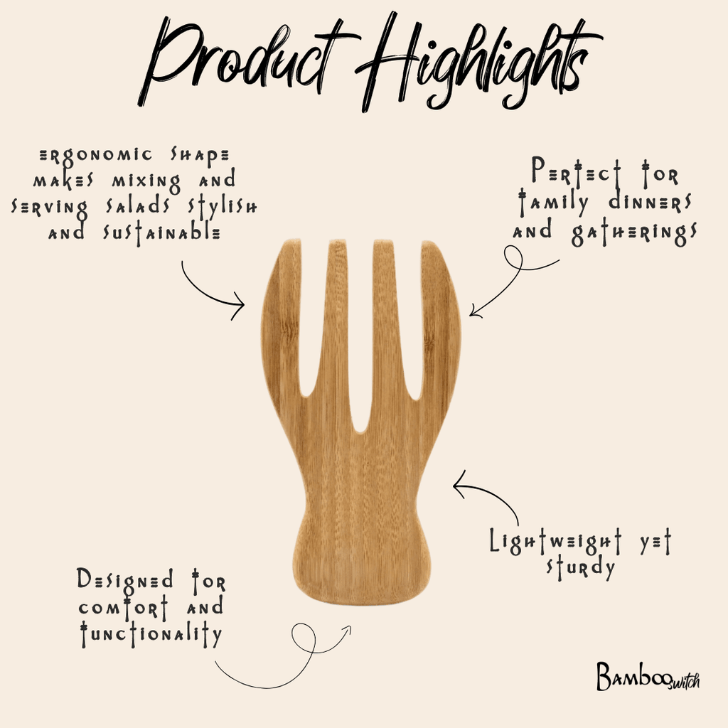 Bamboo Salad Hands | Set of 2
