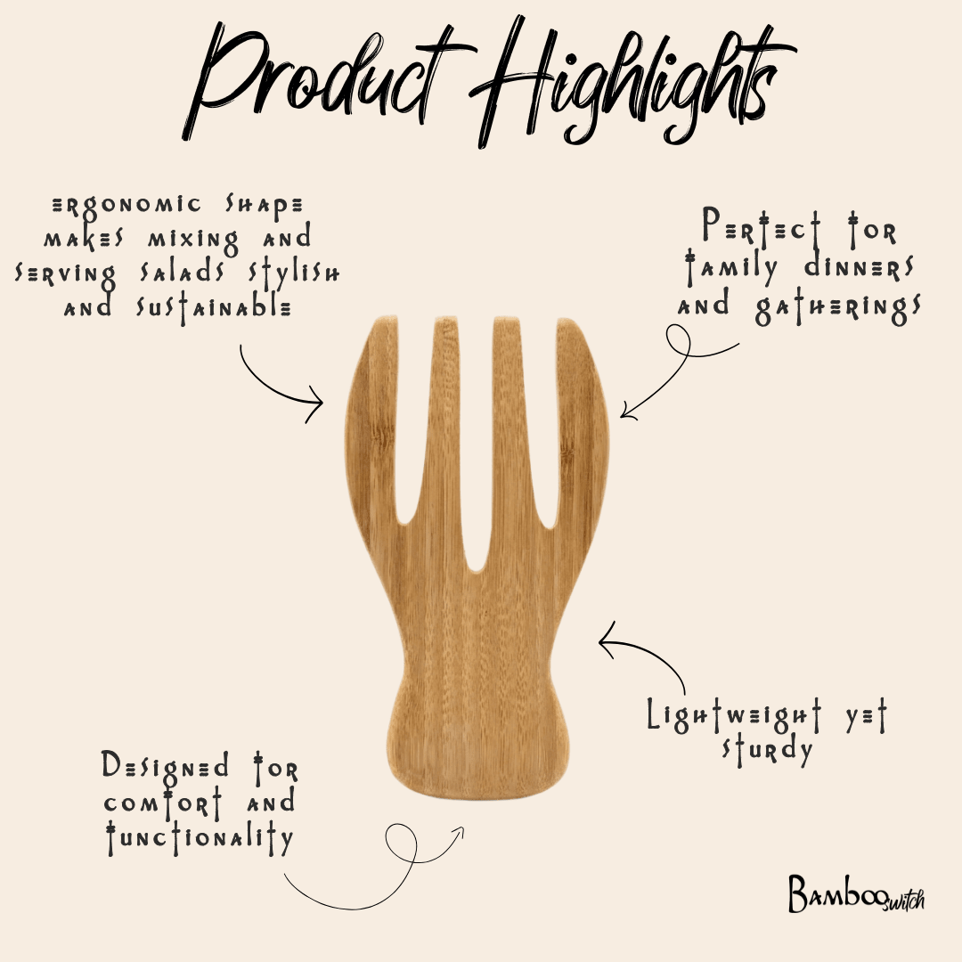 Bamboo Salad Hands | Set of 2