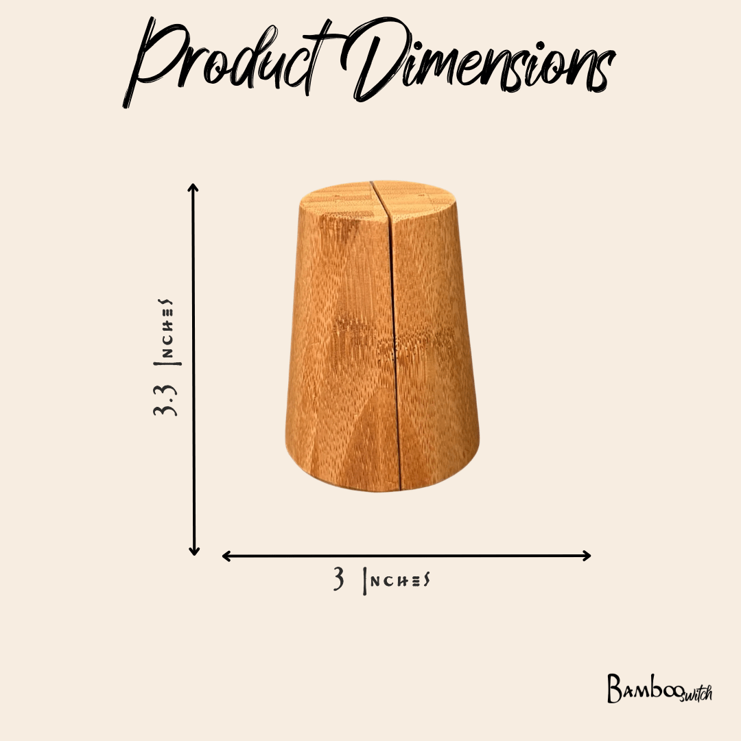 Bamboo Salt & Pepper Shaker