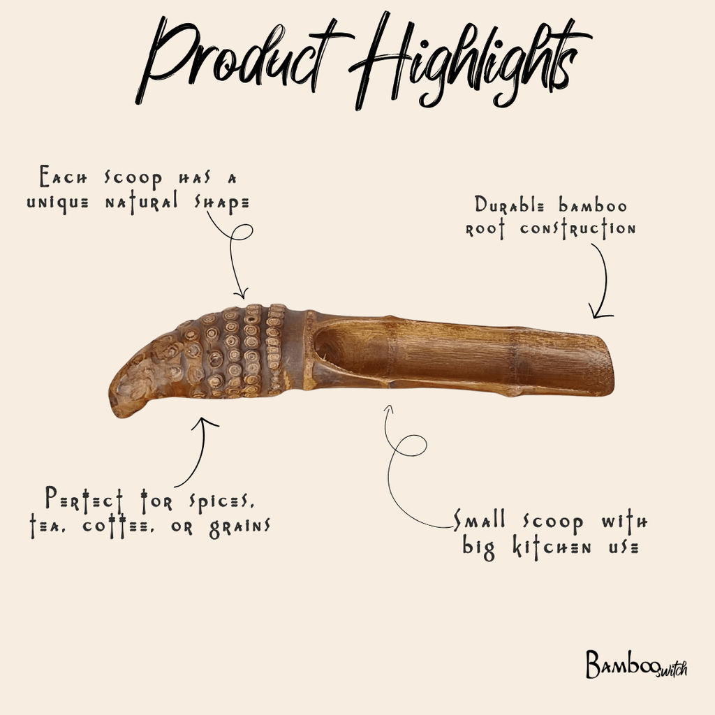 Bamboo Root Scoop | Ideal For Tea & Laundry Detergent
