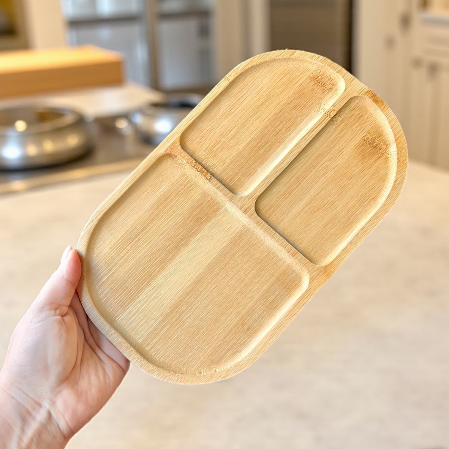 Bamboo Plate | Sectioned
