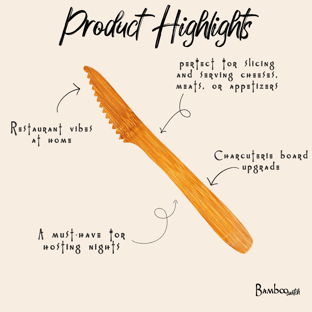 Bamboo Serrated Knife