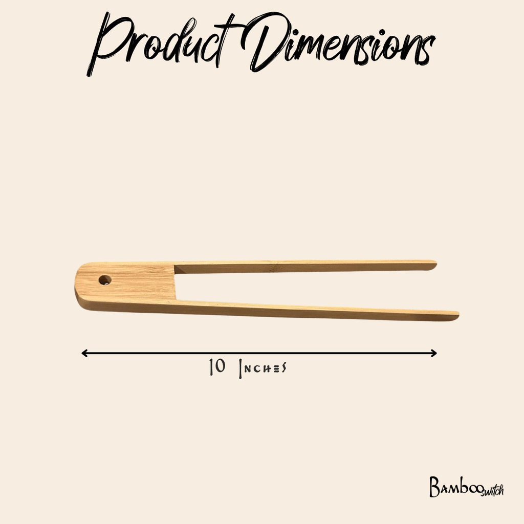 Bamboo Sleek Tong 10"
