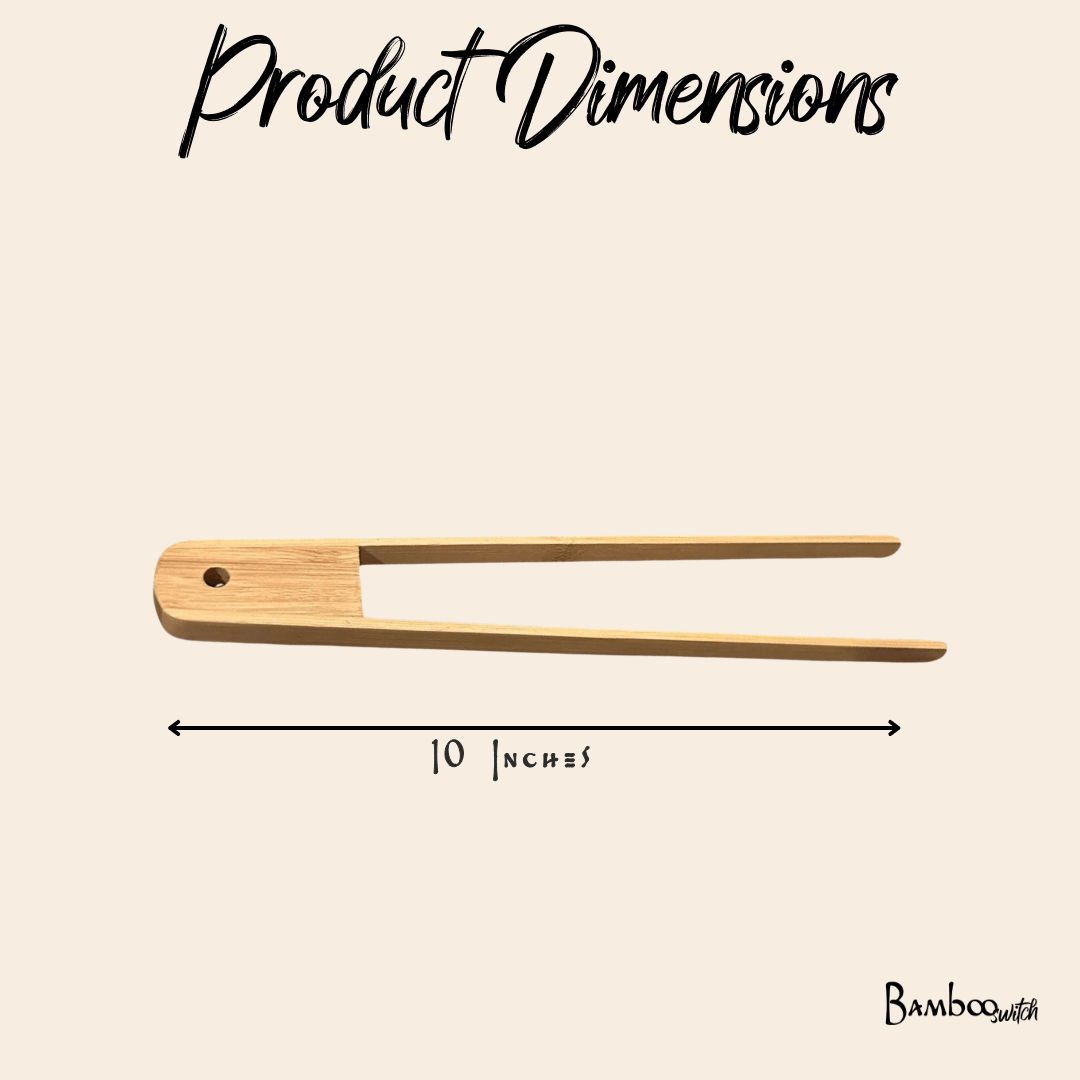 Bamboo Sleek Tong 10"
