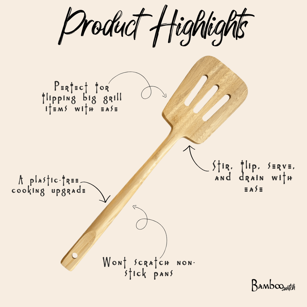 Bamboo Slotted Spatula