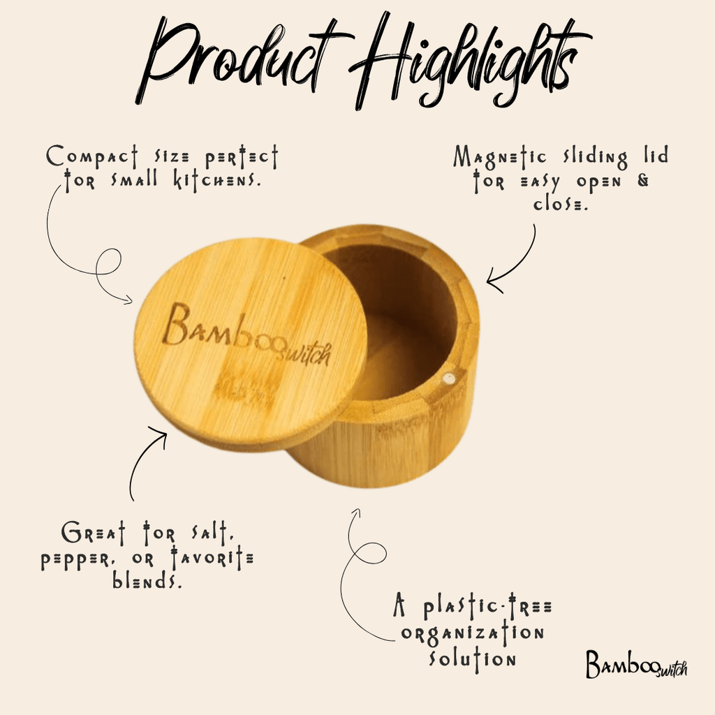 Bamboo Spice Storage Container