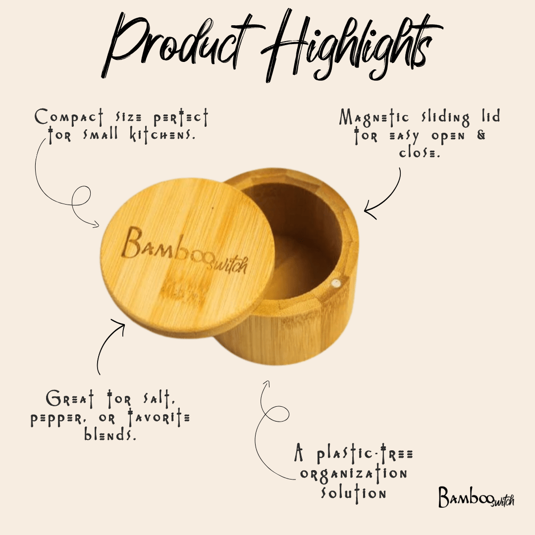 Bamboo Spice Storage Container