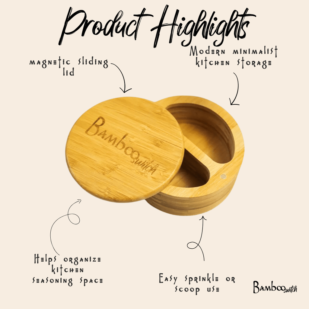 Bamboo Spice Storage Container