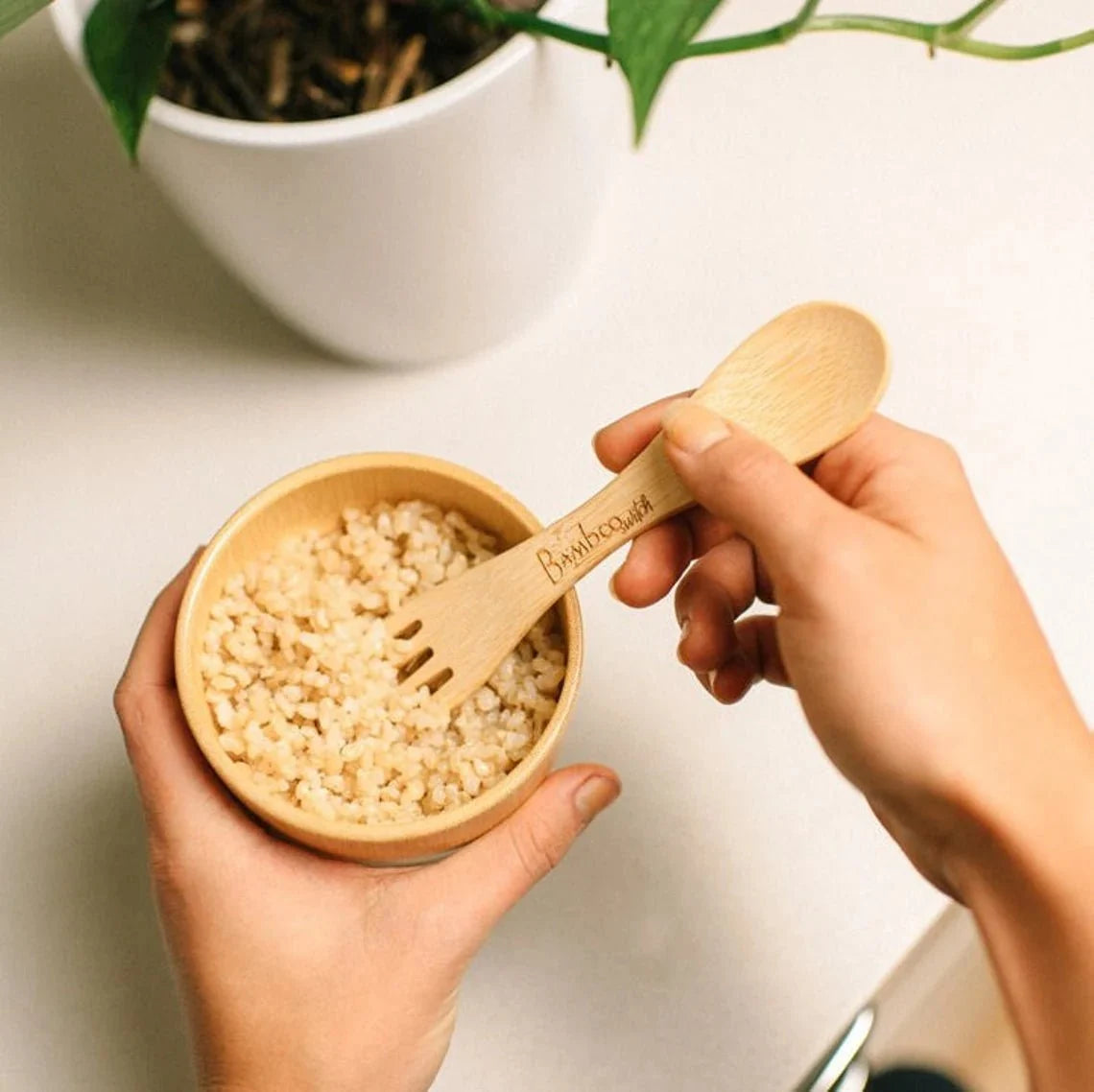 Bamboo Spork Utensil