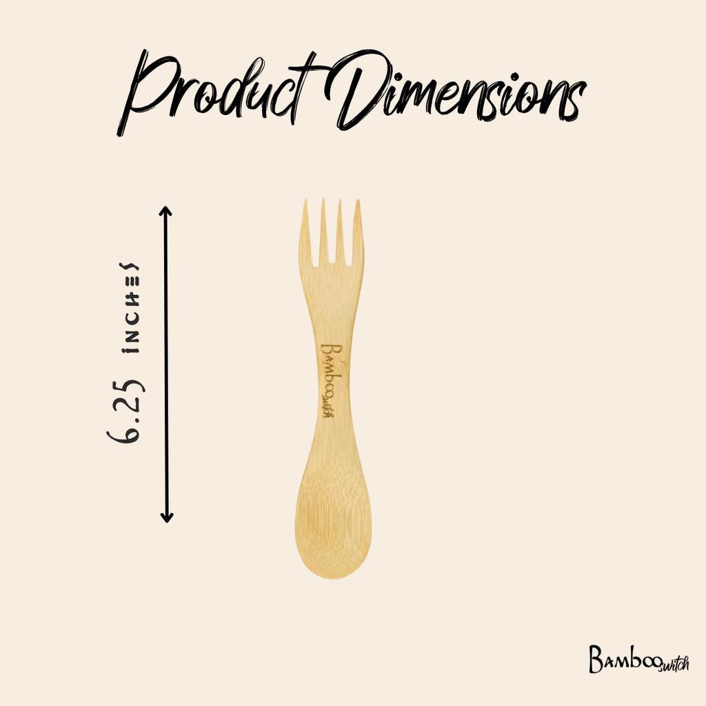 Bamboo Spork Utensil