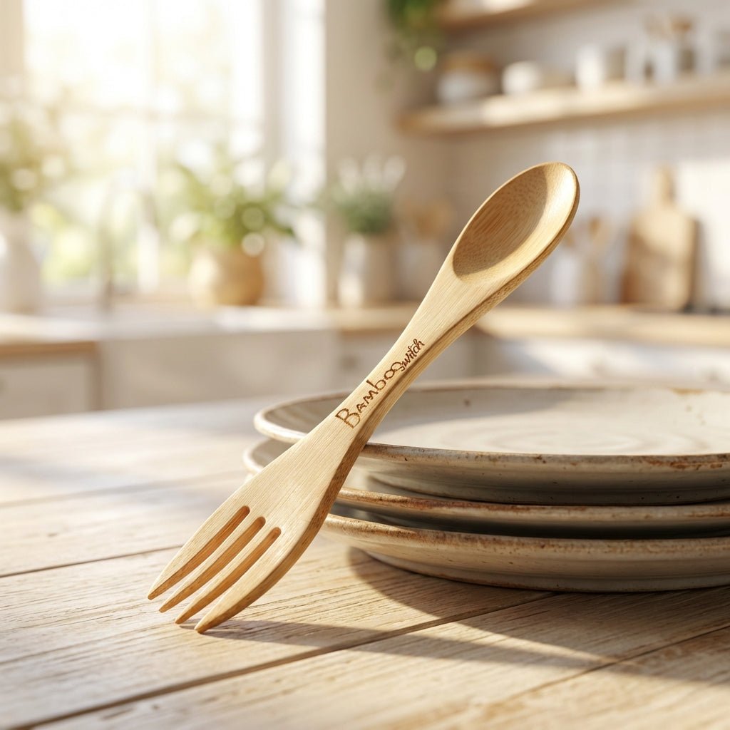 Bamboo Spork Utensil