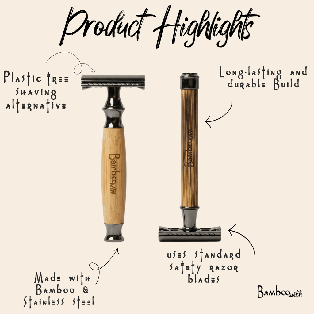 Bamboo Stainless Steel Safety Razor