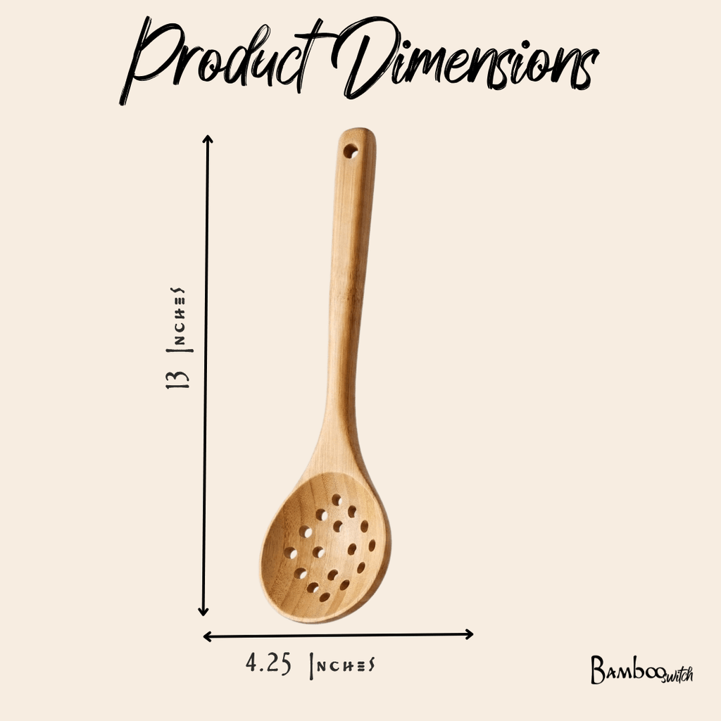 Bamboo Straining Spoon