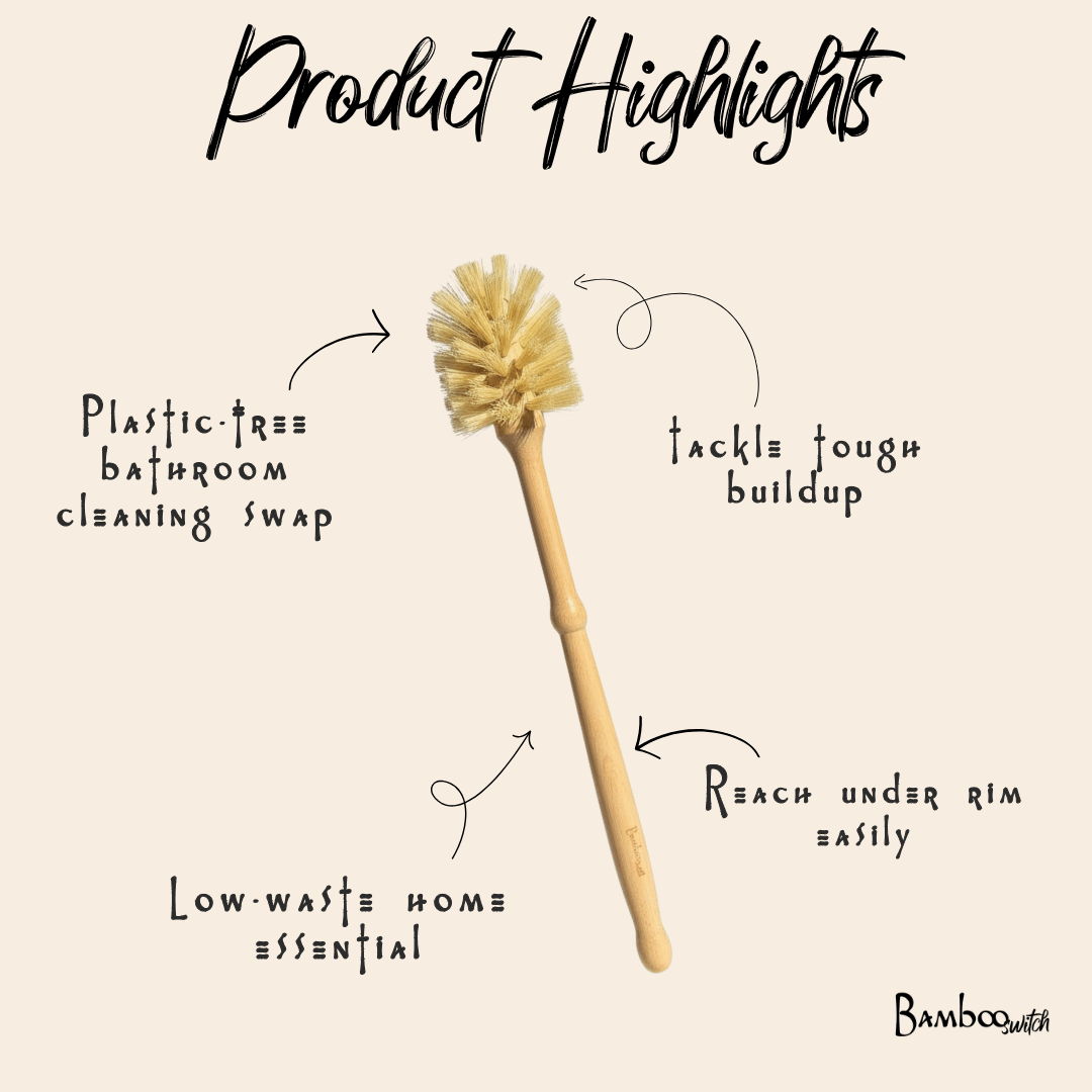 Bamboo Toilet Cleaner Brush