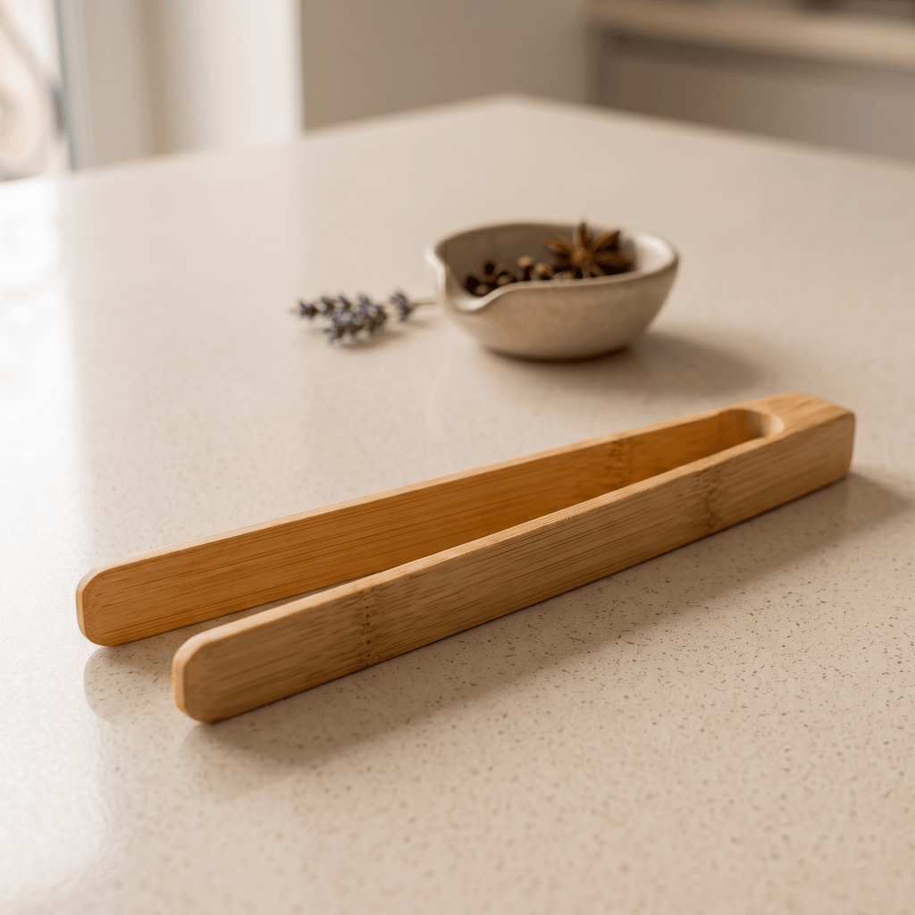 Bamboo Tongs 10"