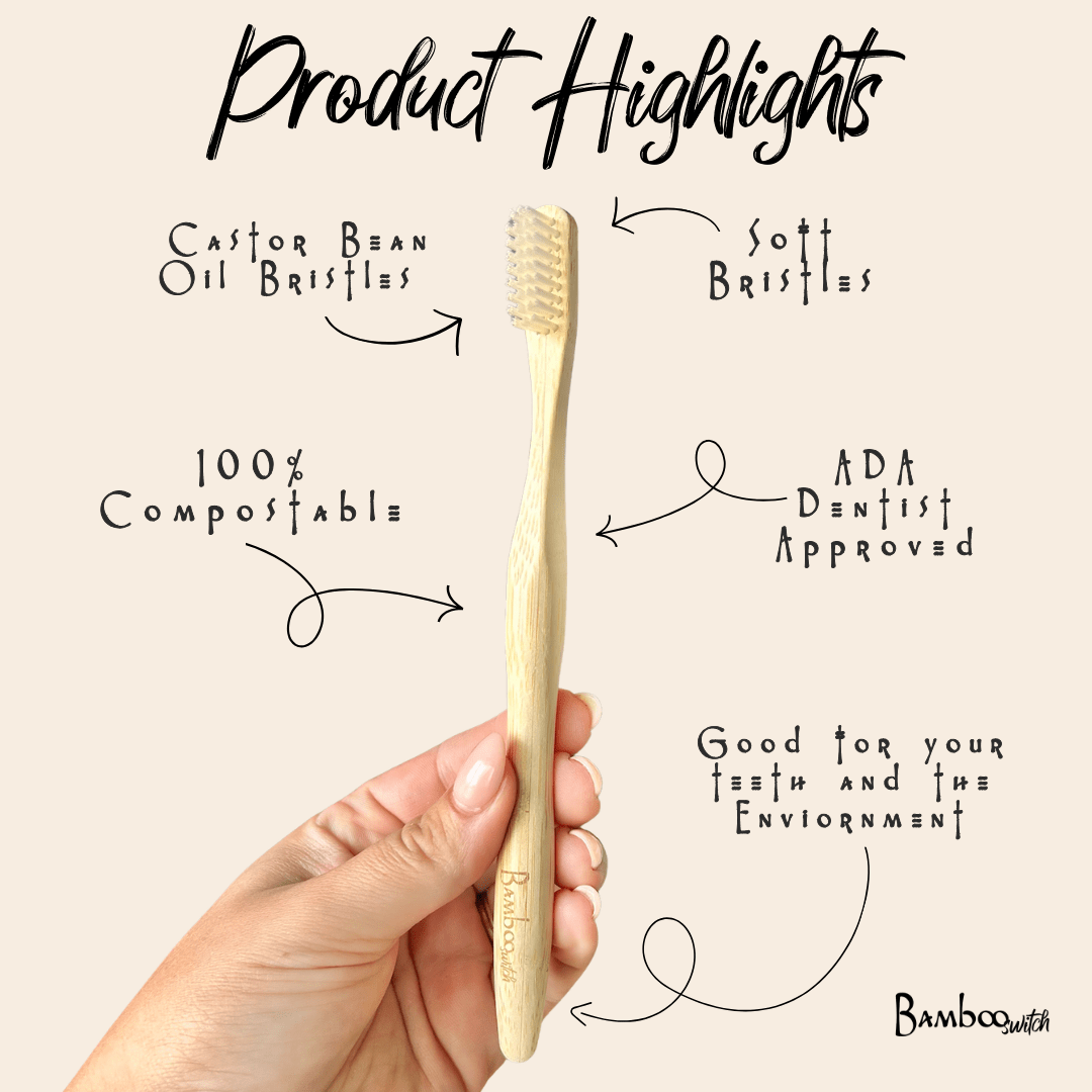 Bamboo Toothbrush | Compostable Bristle