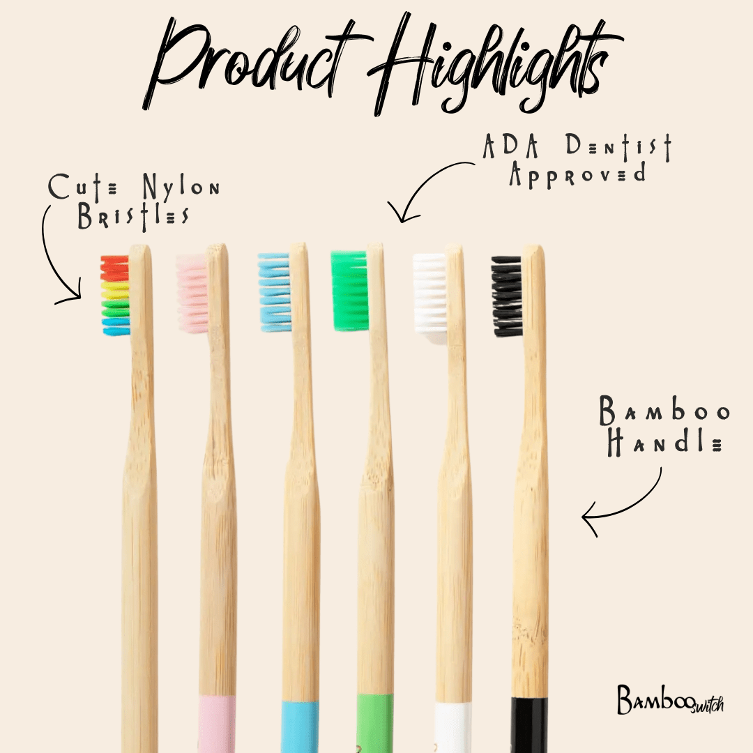 Bamboo Toothbrush | Round Handle