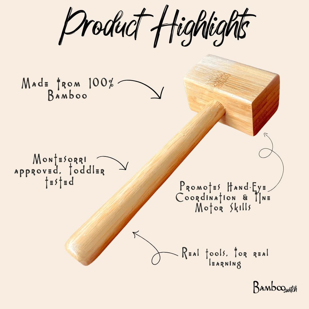 Bamboo Toy Hammer