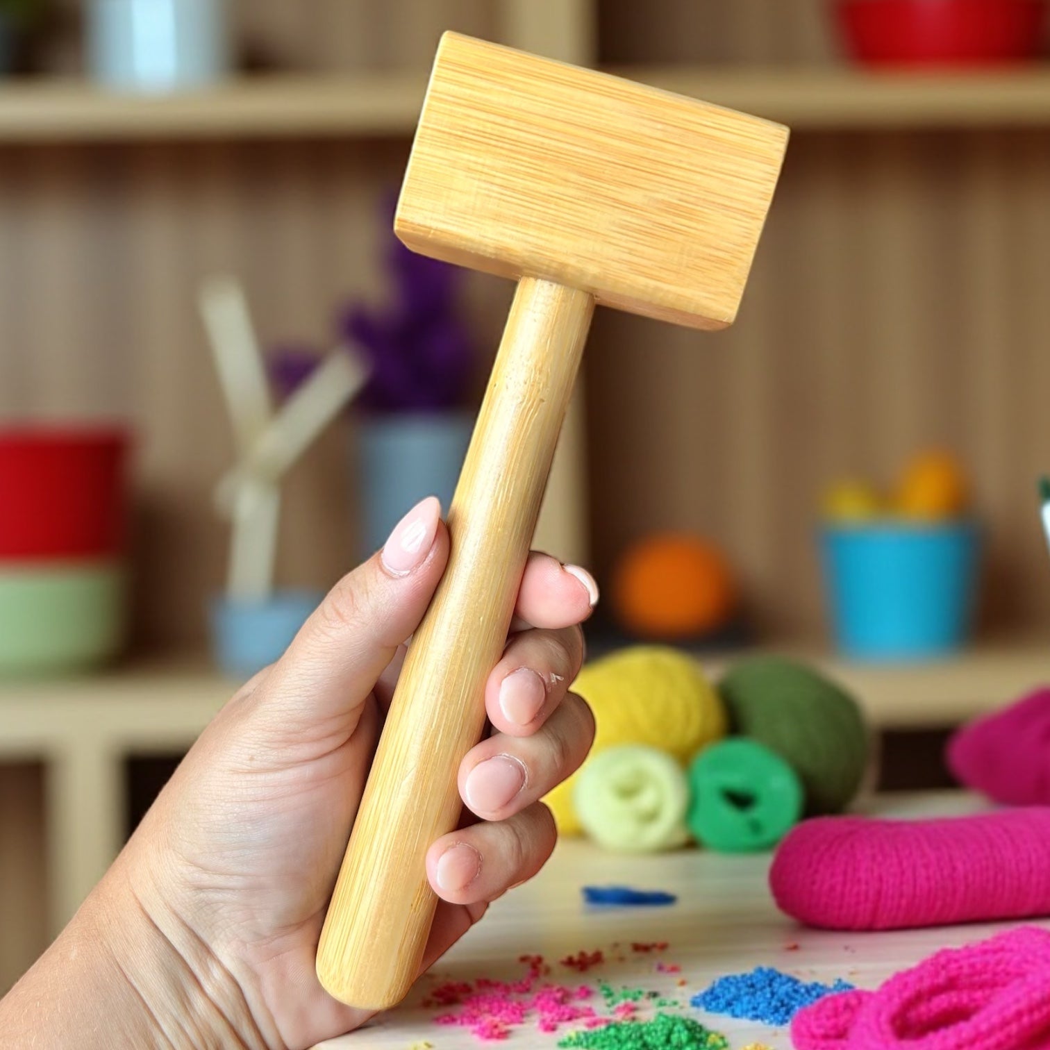 Bamboo Toy Hammer