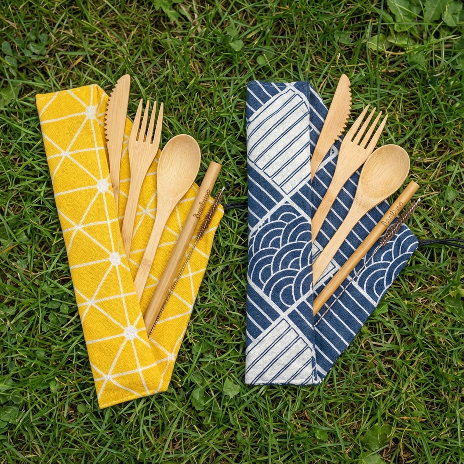 Bamboo Travel Cutlery Set