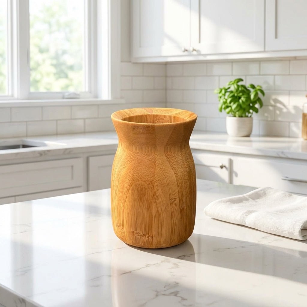 Bamboo Utensil Holder