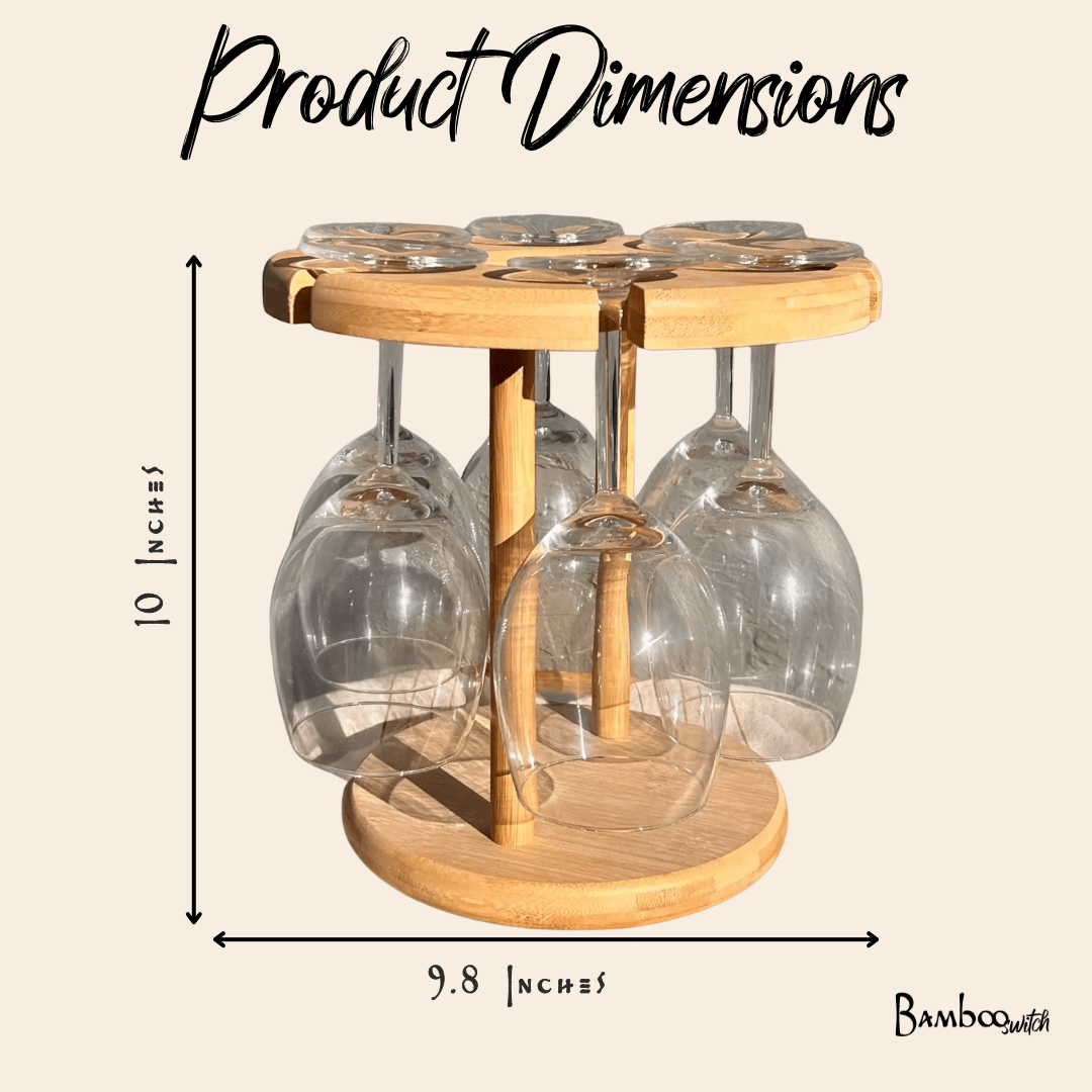 Bamboo Wine Serving Holder