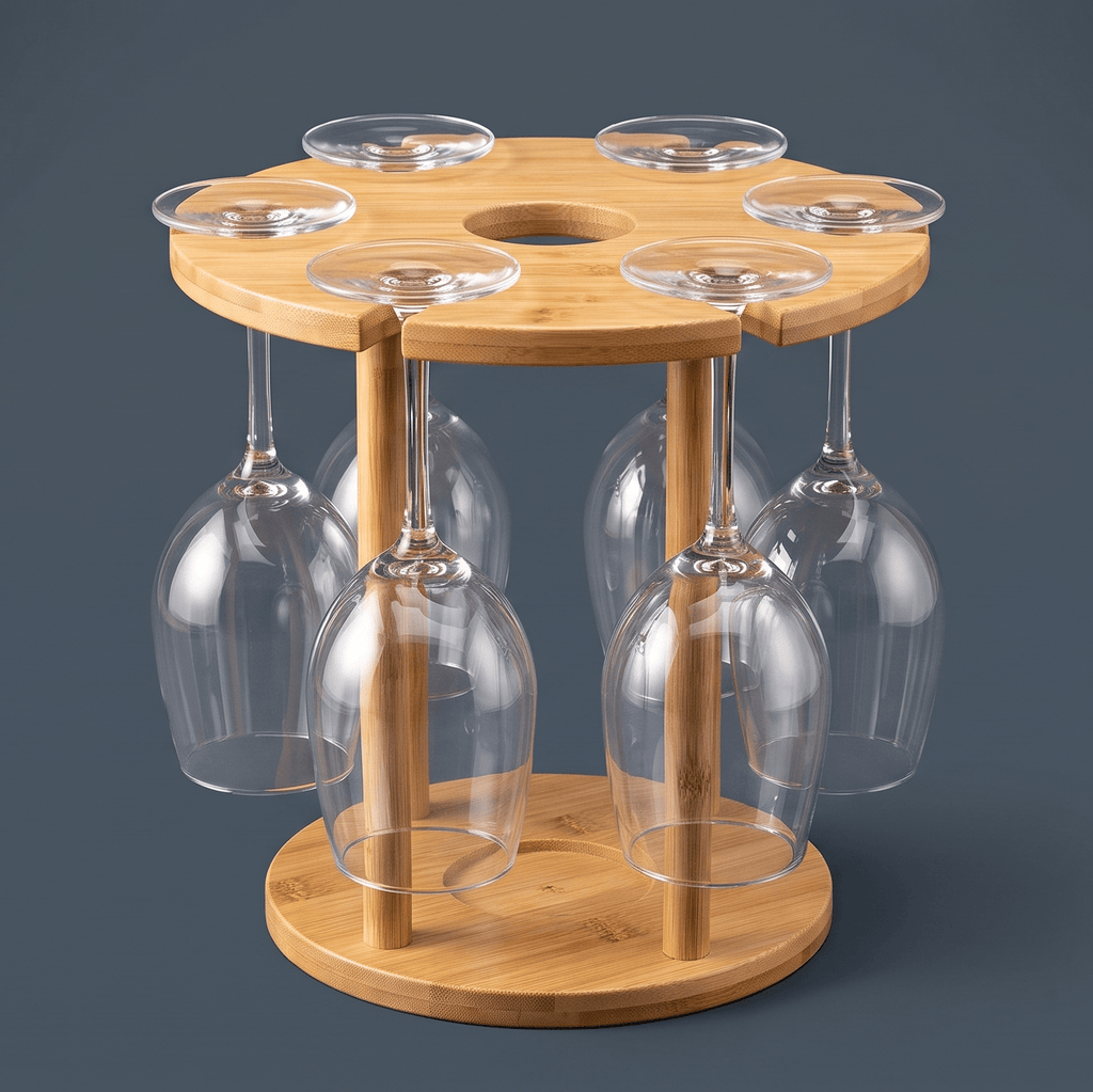 Bamboo Wine Serving Holder