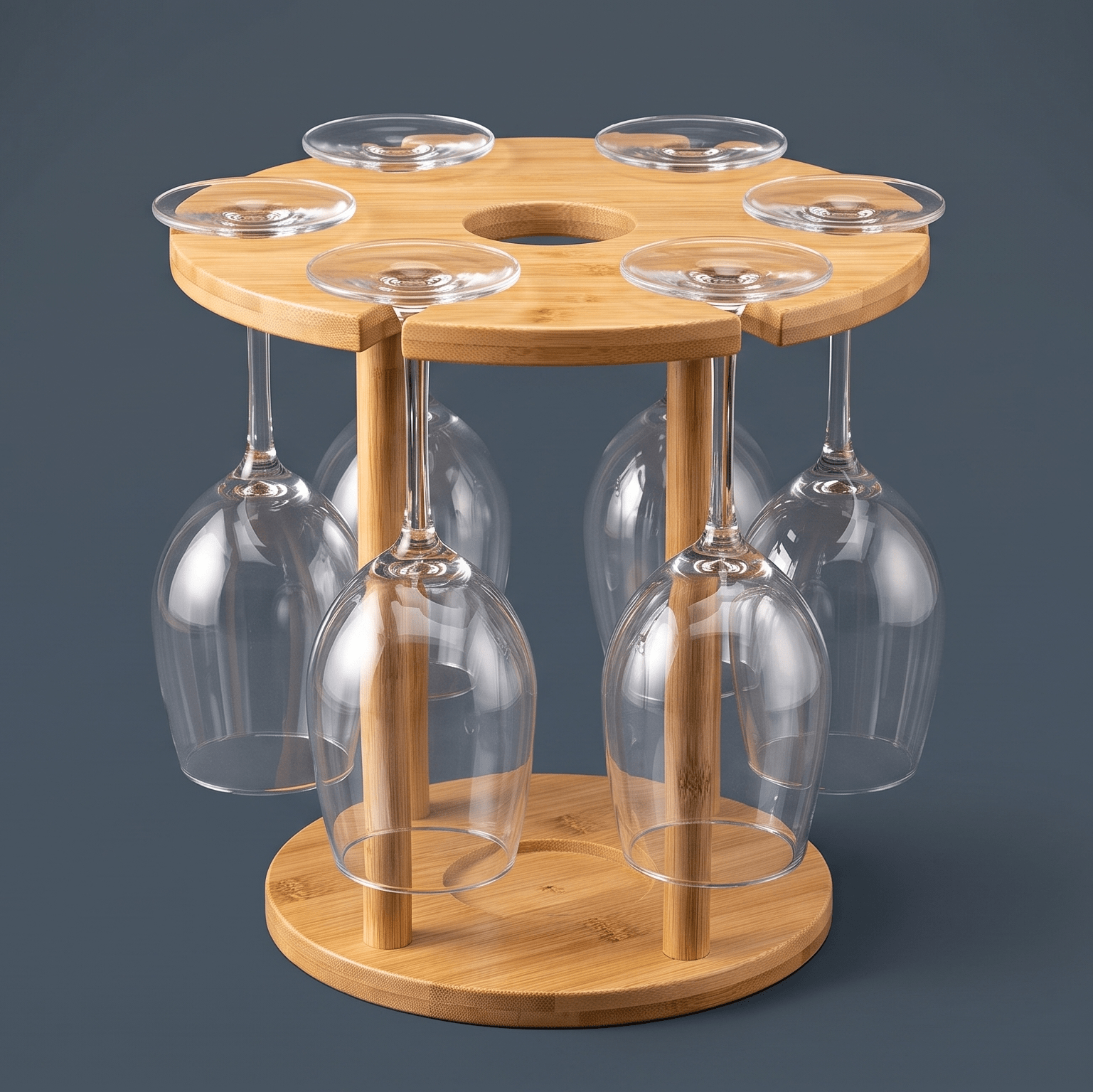 Bamboo Wine Serving Holder