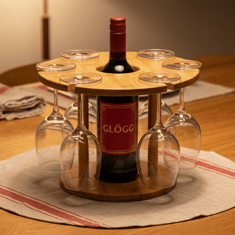 Bamboo Wine Serving Holder