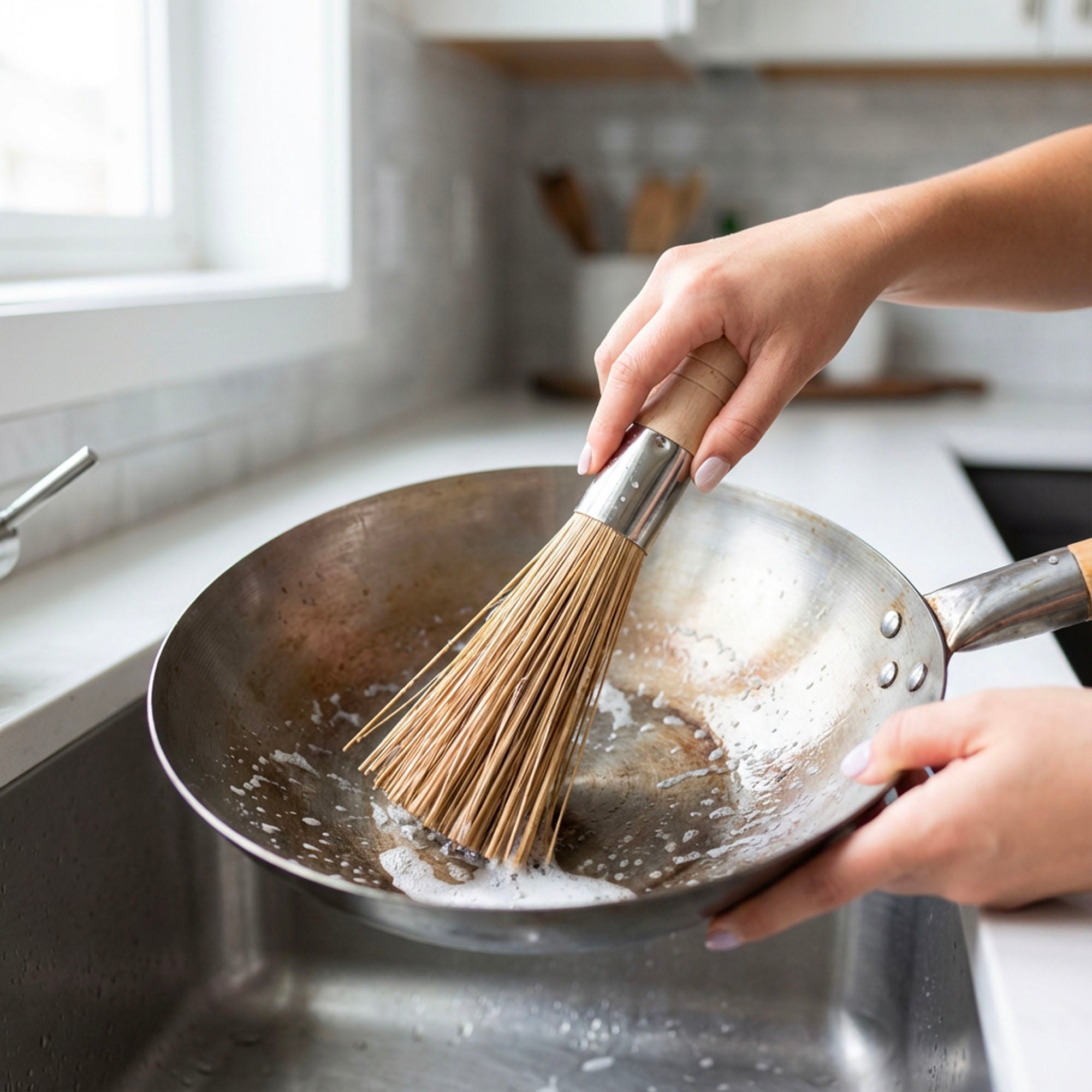 Bamboo Wok Cleaning Brush