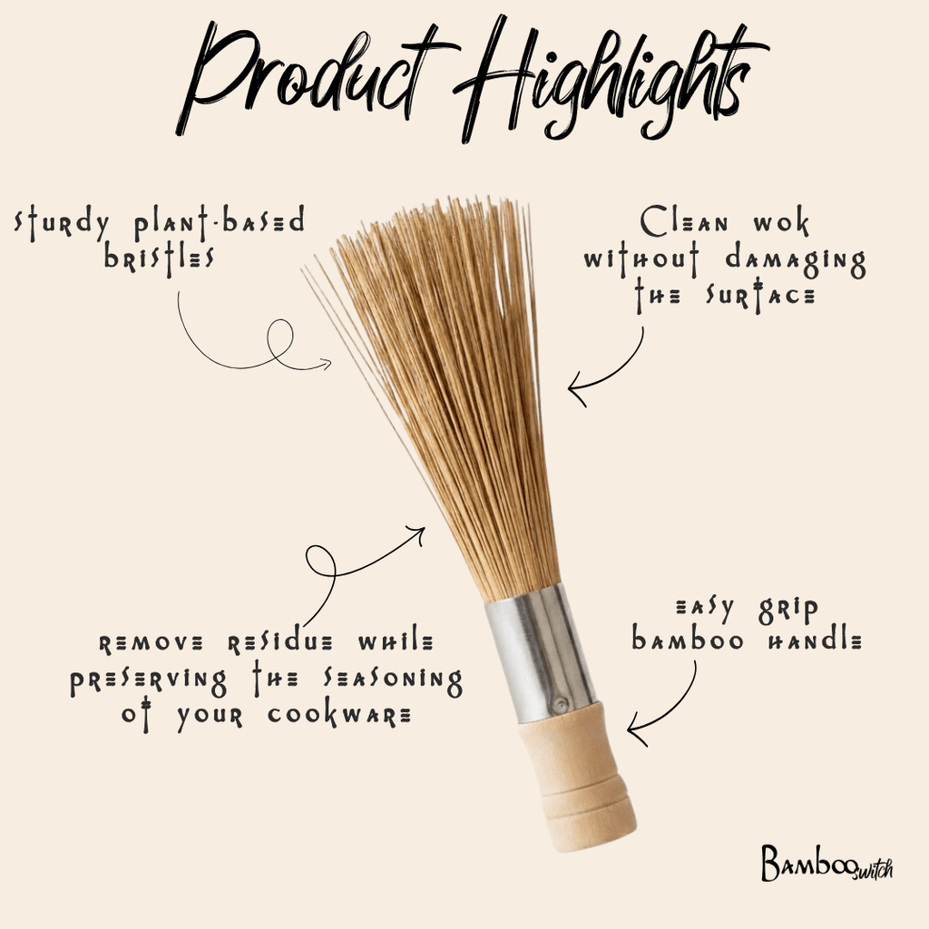 Bamboo Wok Cleaning Brush