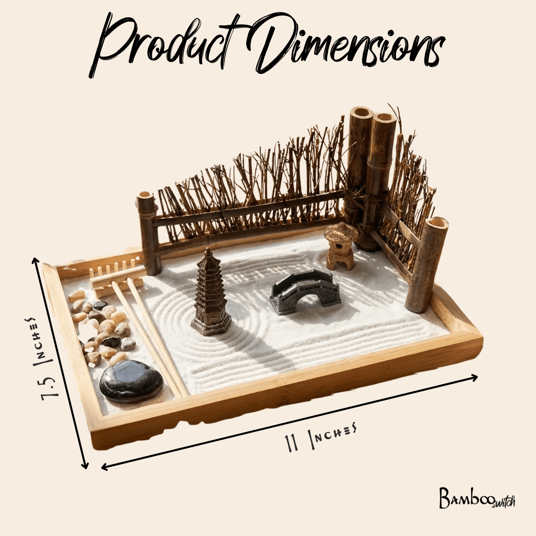 Mindful Bamboo Zen Garden Set