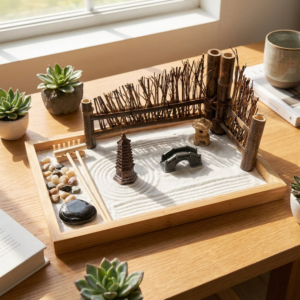 Mindful Bamboo Zen Garden Set