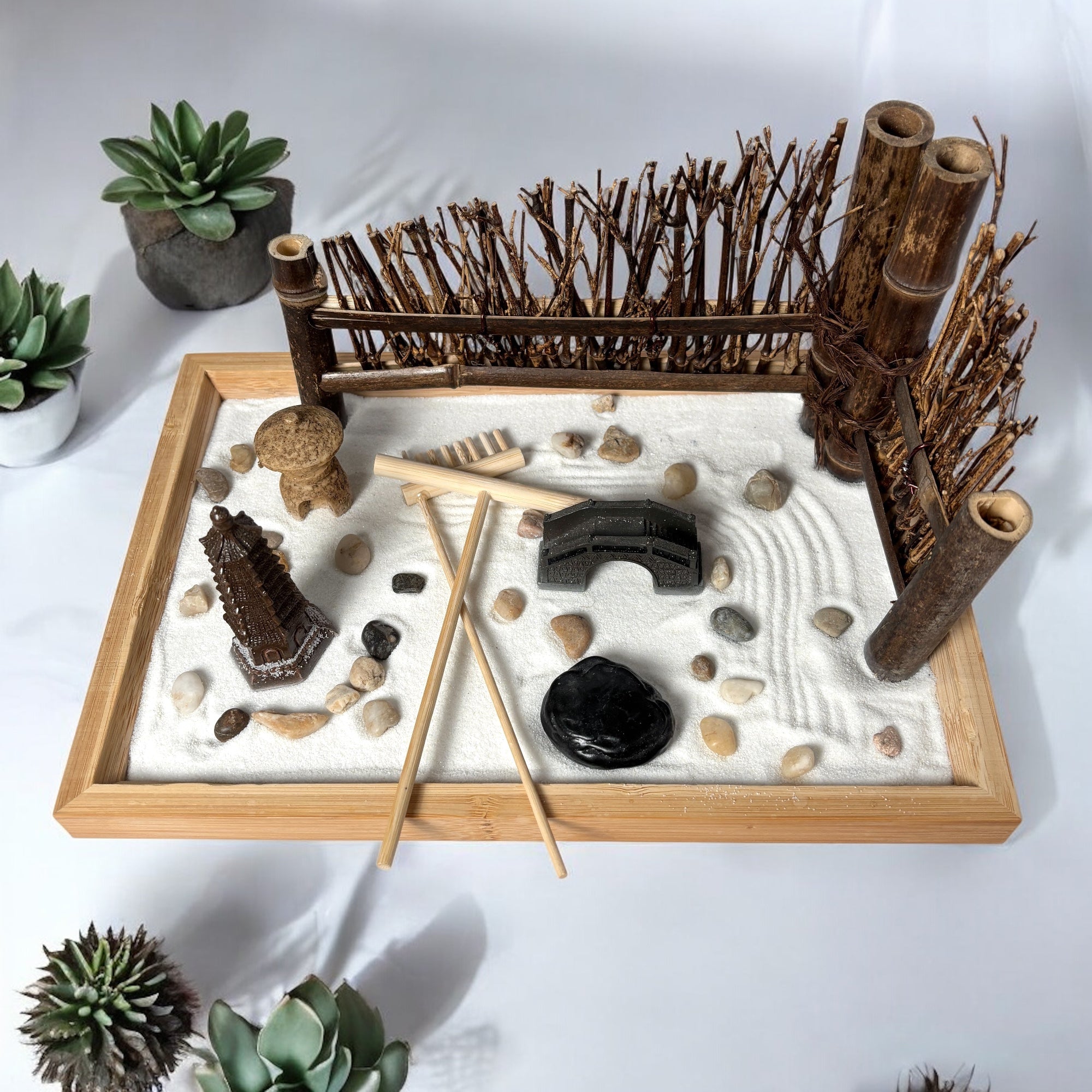 Mindful Bamboo Zen Garden Set