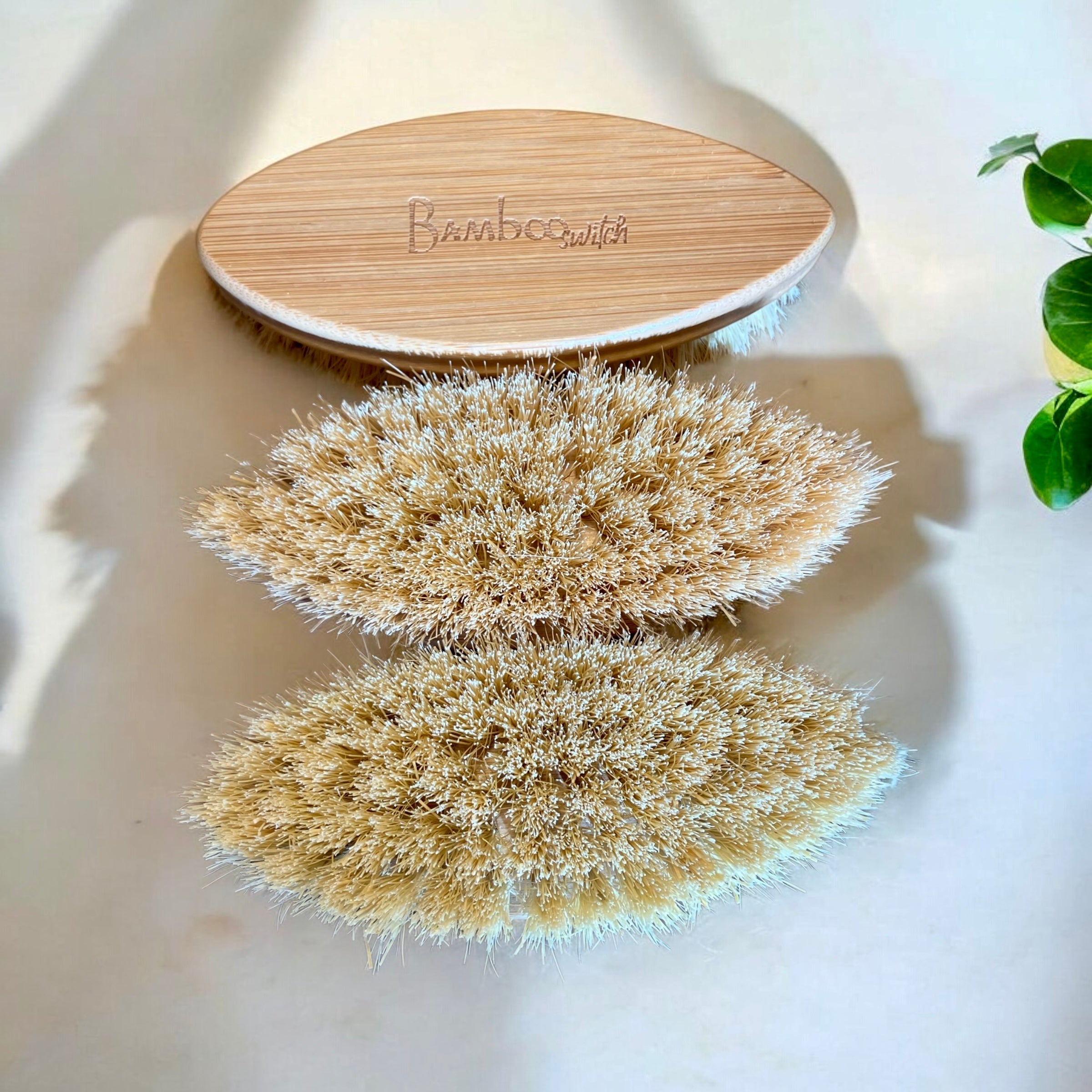 Bamboo Cleaning Brush | Sisal Bristle