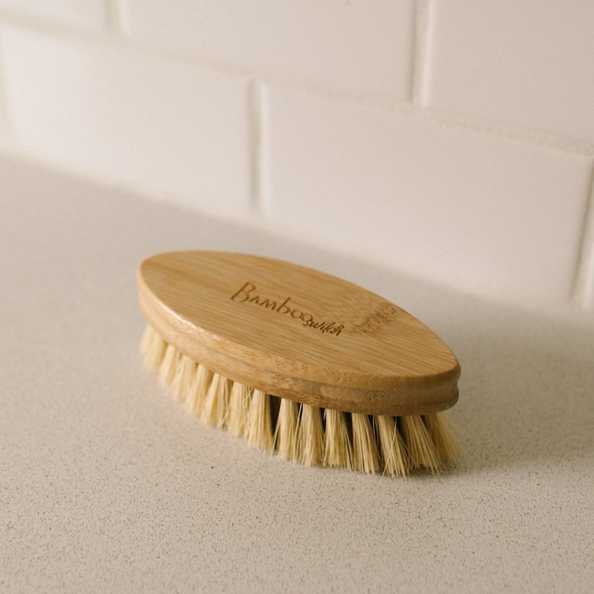 Bamboo Cleaning Brush | Sisal Bristle