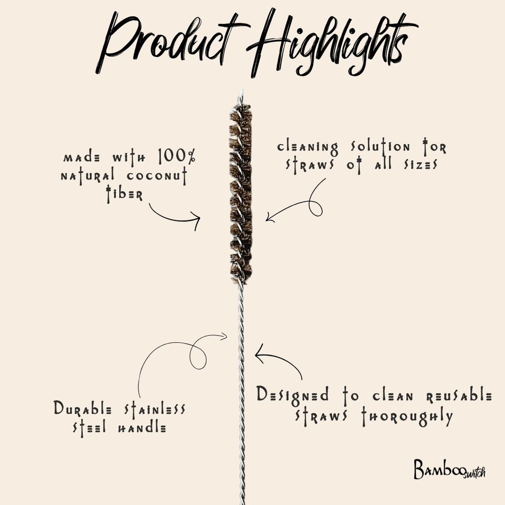 Coconut Fiber Straw Cleaner