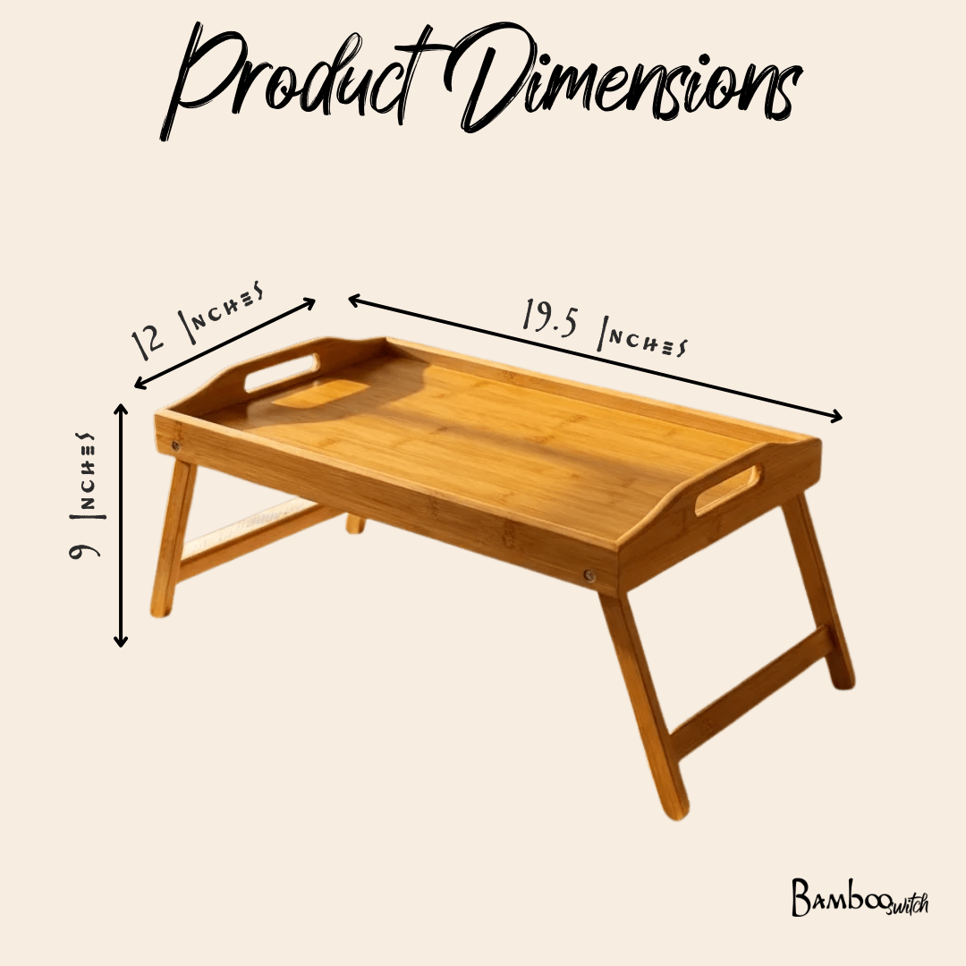Bamboo Bed Tray | Collapsible