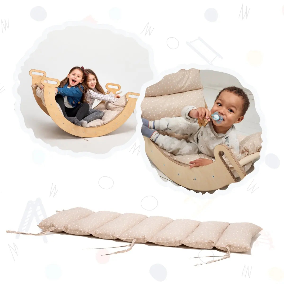 Cushion for Climbing Arch & Rocker Balance (Cushion Only)