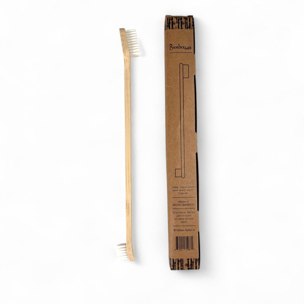 Bamboo Dog Toothbrush | Double-Sided