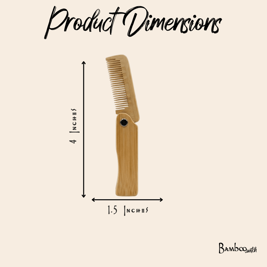 Bamboo Travel Comb | Foldable