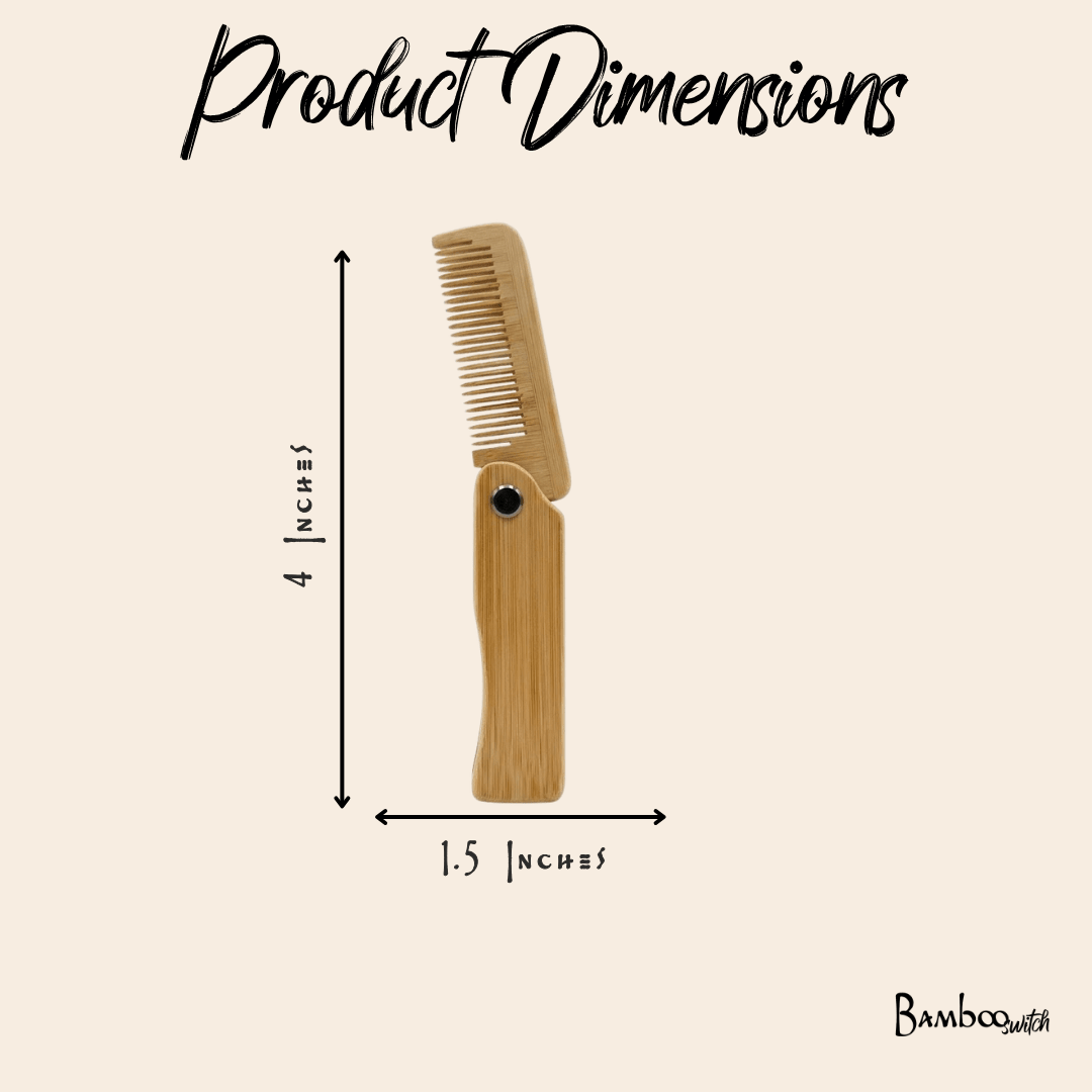 Bamboo Travel Comb | Foldable