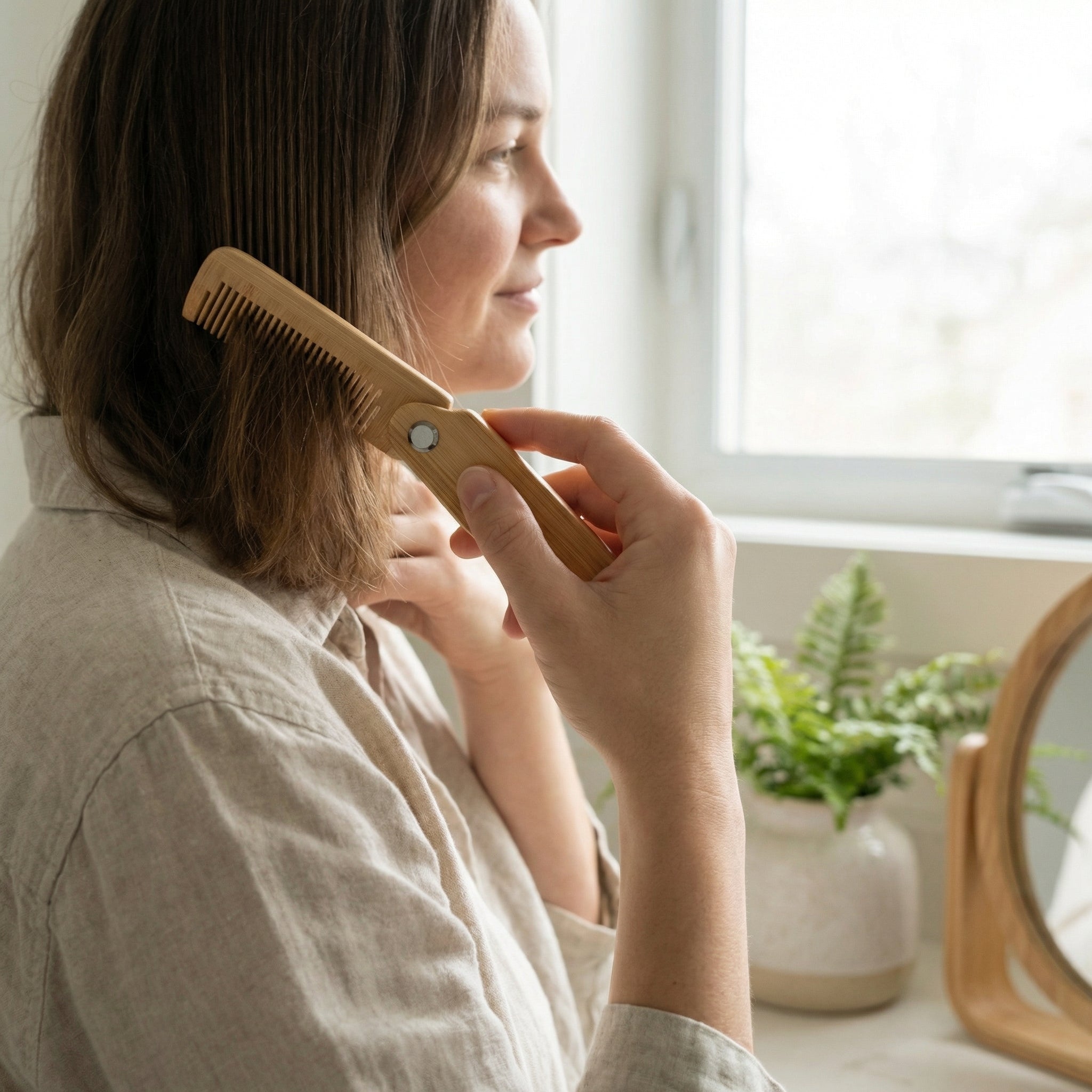 Bamboo Travel Comb | Foldable
